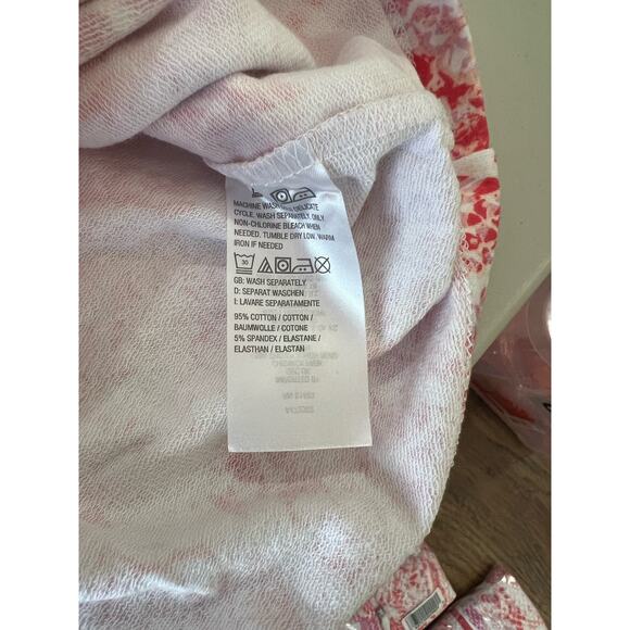 Sport Savvy French Terry Print Jacket CORAL NWOT SIZE S - Picture 6 of 7